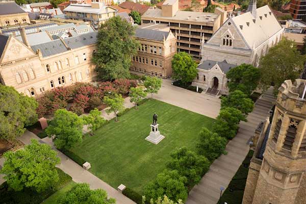 The-University-of-Adelaide-high-angle-view