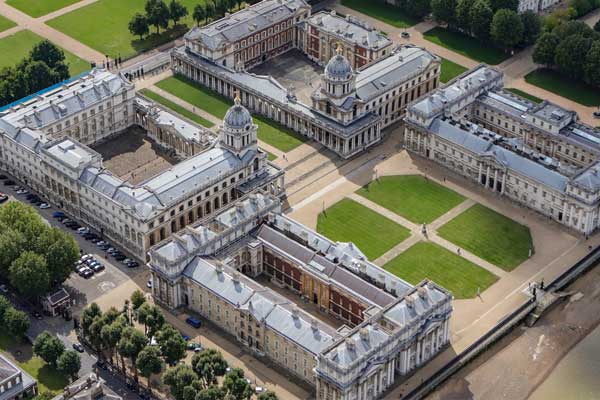 University-of-Greenwich-high-angle-view-of-building