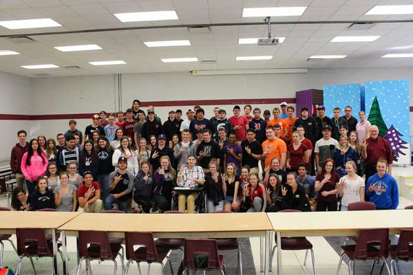 Wallaceburg-District-High-School-students-taking-a-group-photo